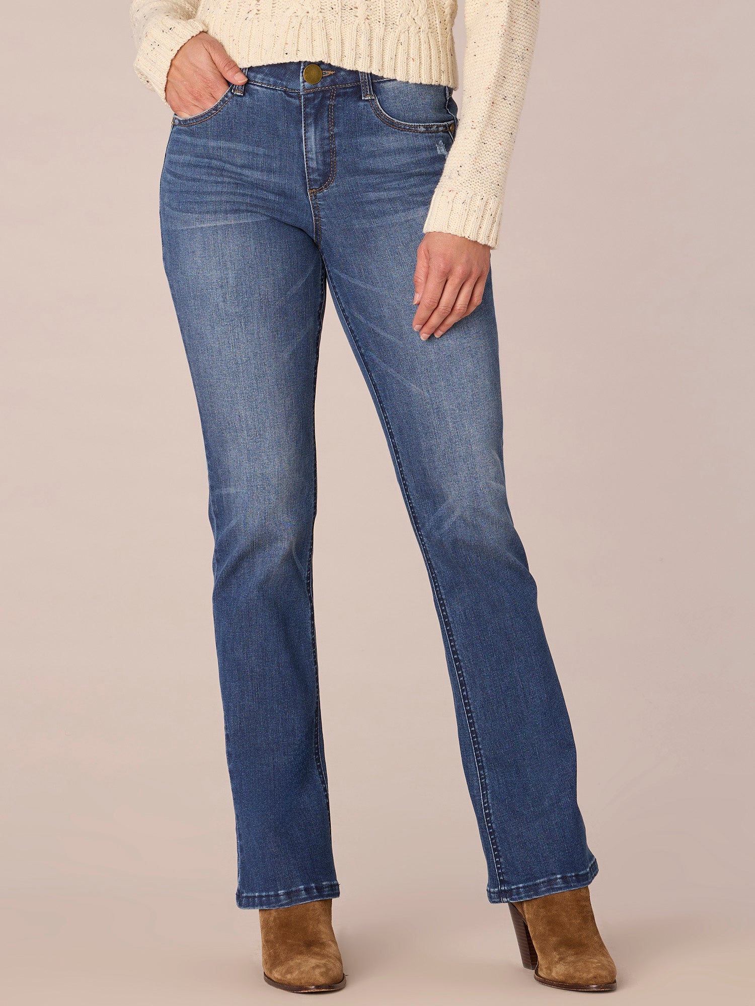 thumbnail image 2 of Democracy "Ab"solution® Denim Itty Bitty Bootcut Jeans 2 of 14