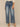 Mid Blue Artisanal Absolution Skyrise Uneven Release Step Hem Broken Back Yoke Wide Leg Tall Jean
