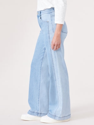 "Ab"solution® Tall Blue Skyrise Double Side Seam Wide Leg Jeans