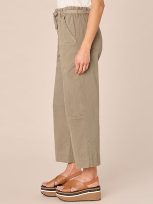 Laurel Oak Absolution Skyrise Paper Bag Waist Tie Relaxed Straight Leg Plus Size Pant