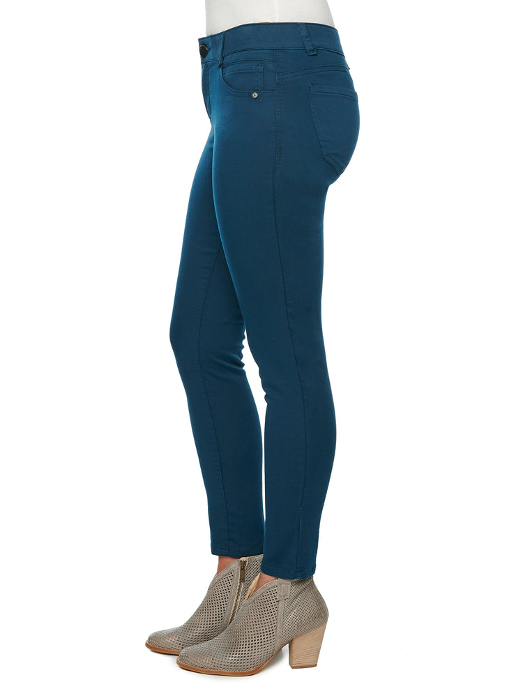 Dark Teal "Ab"solution Colored Booty Lift Plus Size Ankle Skimmer Pants