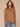 Heather Saddle Long Sleeve Double Band Crew Neck Asymmetrical Hem Mixed Media Petite Knit Top
