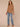 Heather Saddle Long Sleeve Double Band Crew Neck Asymmetrical Hem Mixed Media Knit Top