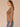 Heather Umber Cold Brew Long Dolman Sleeve Boat Neck Scallop Contrast Seam Round Hem Floral Placement Print Stripe Texture Knit Top
