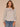 Heather Grey Long Ribbed Raglan Blouson Sleeve Scoop Neck Embroidered Detail Surplus Shirttail Hem Mixed Media Petite Knit Top
