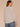 Heather Grey Long Ribbed Raglan Blouson Sleeve Scoop Neck Embroidered Detail Surplus Shirttail Hem Mixed Media Knit Top
