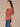 Burnt Henna Cherry Chocolate Dotted Ruched Elbow Puff Sleeve Scoop Neck Keyhole Back Surplus Hem Abstract Print Knit Top