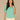 Deep Jade Pale Moss Dotted Ruched Elbow Puff Sleeve Scoop Neck Keyhole Back Surplus Hem Abstract Print Plus Size Knit Top
