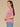 Wild Mulberry Vintage Rose Dotted Ruched Elbow Puff Sleeve Scoop Neck Keyhole Back Surplus Hem Abstract Print Knit Top