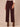 Oxblood Absolution Skyrise V-Yoke Seaming Relaxed Straight Leg Petite Pant