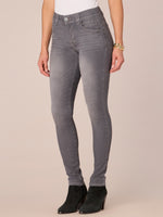 Stretch Gray Denim "Ab"solution Booty Lift Grey Colored Jegging Skinny Jeans