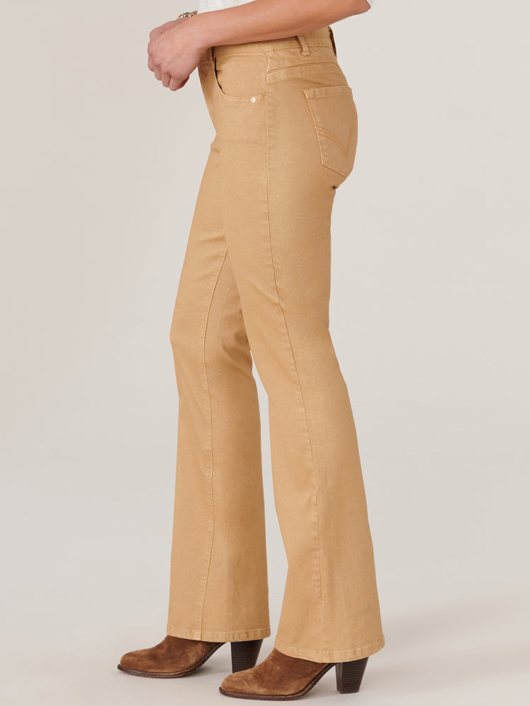 
            
                Load image into Gallery viewer, Caramel &amp;quot;Ab&amp;quot;solution High Rise Itty Bitty Boot Cascading D Petite Pant
            
        
