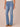 Mid Blue Denim Absolution High Rise Embroidered Cascading D Back Pocket Itty Bitty Boot Jean