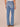 Mid Blue Denim Absolution High Rise Embroidered Cascading D Back Pocket Itty Bitty Boot Jean