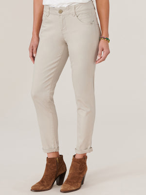 "Ab"solution Ankle Skimmer Flax Taupe Jeggings