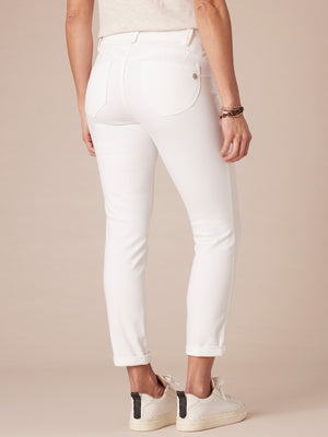 "Ab"solution Optic White Ankle Skimmer Booty Lift Jeans