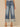 Mid Blue Artisanal Denim Absolution Skyrise V-Yoke Forward Side Seam Wide Fixed Cuff Hem Petite Wide Leg Jeans