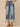 Mid Blue Artisanal Denim Absolution Skyrise V-Yoke Forward Side Seam Wide Fixed Cuff Hem Petite Wide Leg Jeans