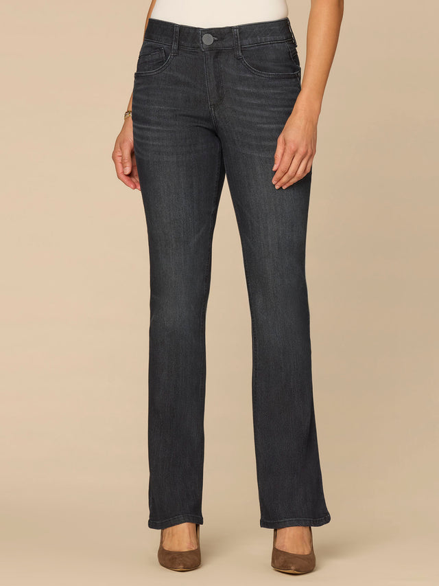 “Ab”solution® Mid-Rise Dark Indigo Artisanal Itty Bitty Boot Jeans ...