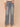 Mid Blue Artisanal Denim Absolution Skyrise Double Sweetheart Back Yoke Double Front Pockets Gold Foil Accents Front Panel Wide Leg Jean