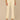 Ecru Absolution Mid-Rise Double Layer Scallop Fray Hem Kick Flare Pant