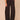 Black Ultra Skyrise Round Up Yoke Slit Front Pockets Waist Charm Seaming Barrel Leg Petite Pant