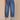 Mid Blue Artisanal Denim Absolution Skyrise Knee Darts Roll Cuff Hem Petite Barrel Leg Jean