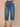 Mid Blue Artisanal Denim Absolution Skyrise Knee Darts Roll Cuff Hem Petite Barrel Leg Jean