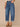 Mid Blue Artisanal Denim Absolution Skyrise Knee Darts Roll Cuff Hem Petite Barrel Leg Jean