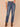 Blue Denim Absolution High Rise Sweetheart Shaped Back Yoke Double Side Seams Spliced Cropped Hem Ankle Straight Jean