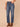 Blue Denim Absolution High Rise Sweetheart Shaped Back Yoke Double Side Seams Spliced Cropped Hem Ankle Straight Jean