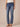 Distressed Stretch Blue Denim Petite Women's "Ab"solution Straight Leg Jeans