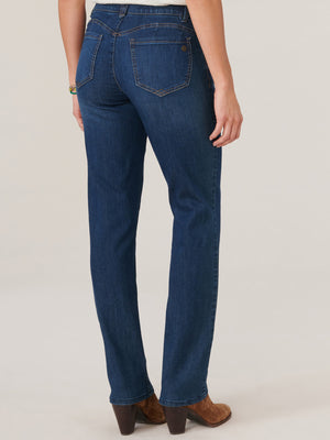 Absolution Straight Leg Stretch Indigo Denim Booty Lift Tall Jeans For Women