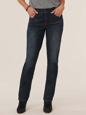 
            
                Load image into Gallery viewer, &amp;quot;Ab&amp;quot;solution Dark Indigo Artisanal Straight Leg Jeans
            
        