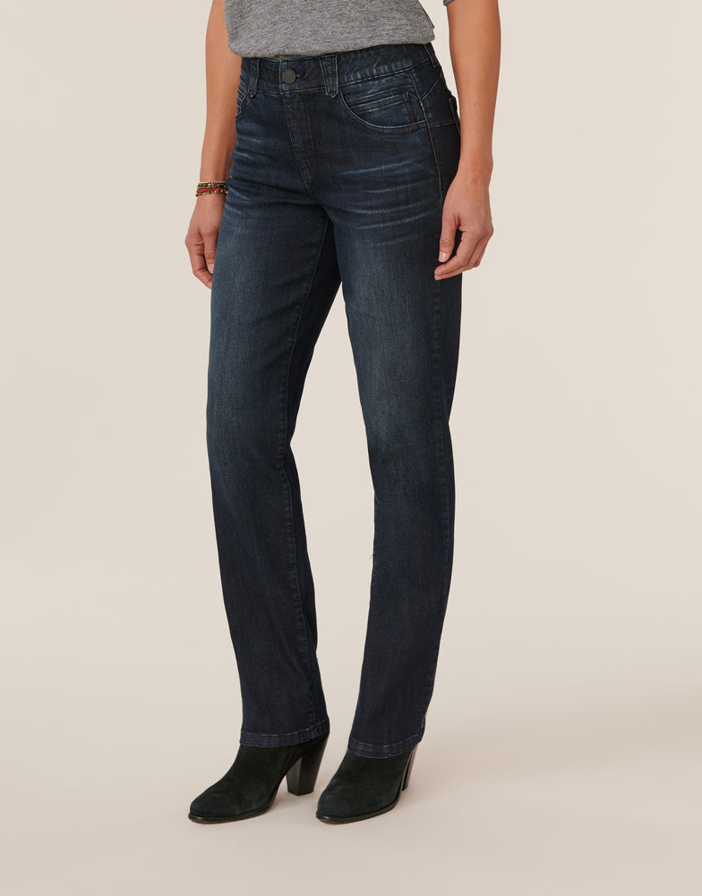 Top more than 55 dark denim straight leg jeans best