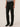 Absolution stretch denim black straight leg jeans with whiskering