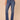 Blue Denim Absolution High Rise Slightly Arched Back Yoke Slash Pockets 3D Embroidered Back Pockets Itty Bitty Boot Jean