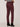 Burgundy Black Plaid "Ab"solution Vintage Skinny Side Zip Pant