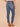 Blue Denim Absolution High Rise Slightly Arched Back Yoke Seamless Floral Embroidery Fray Hem Ankle Skimmer Petite Jean