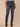 Indigo Denim Absolution High Rise Slightly Arched Yoke Five Pocket Seamless Design Frayed Hem Petite Cigarette Jean