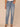 Light Blue Artisanal Denim Absolution High Rise Sweetheart Yoke Four Pocket Stovepipe Jean
