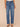 Mid Blue Denim Absolution High Rise Slightly Arched Yoke Four Pocket Stovepipe Jean