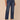 Blue Denim Absolution High Rise Sweetheart Yoke Five Pocket Double Side Seam Rhinestone Detail Cropped Hem Petite Ankle Straight Leg Jean