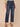 Blue Denim Absolution High Rise Sweetheart Yoke Five Pocket Double Side Seam Rhinestone Detail Cropped Hem Petite Ankle Straight Leg Jean