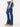 "Ab"solution Blue Denim Embroidered Back Pocket Itty Bitty Boot Jeans