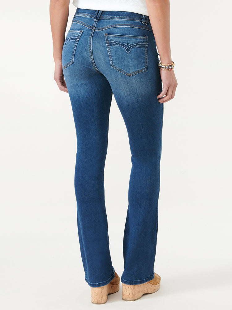 "Ab"solution® Petite Blue Denim Itty Bitty Boot Jeans