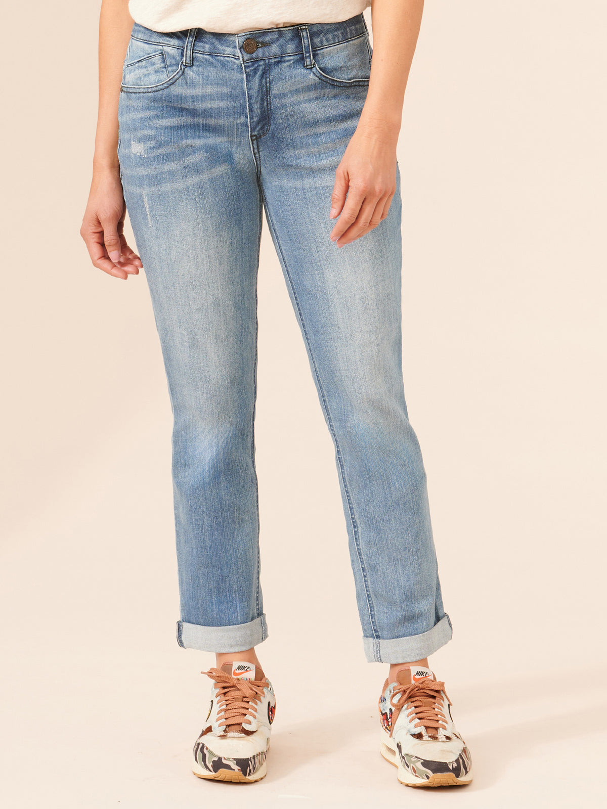 "Ab"solution® Petite Denim Girlfriend Jeans
