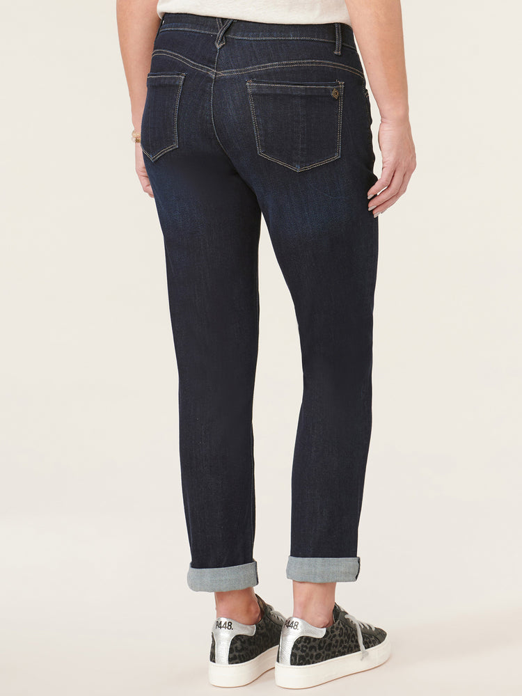 Absolution Mid Rise Indigo Girlfriend Jeans– Democracy Clothing