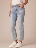 Light Blue Vintage Denim "Ab"solution High Rise Distressed Petite Skinny Jeans