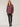 Raspberry Black Paid Long Blouson Raglan Sleeve Button Front Jacket